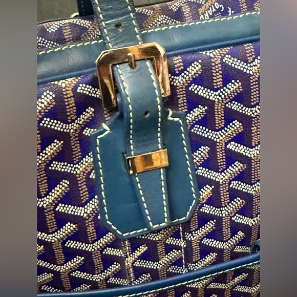 Goyard Blue Ambassade briefcase - Picture 3 of 16